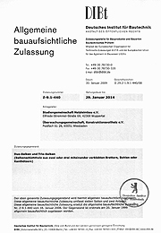 Allgemeine bauaufsichtliche Zulassung Z 9.1-440