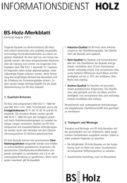 BS-Holz-Merkblatt, 2. Auflage